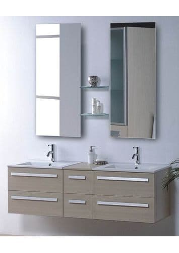 de Bain  Meuble  RIVIERA2 BEIGE : Meuble salle de bain contemporain 